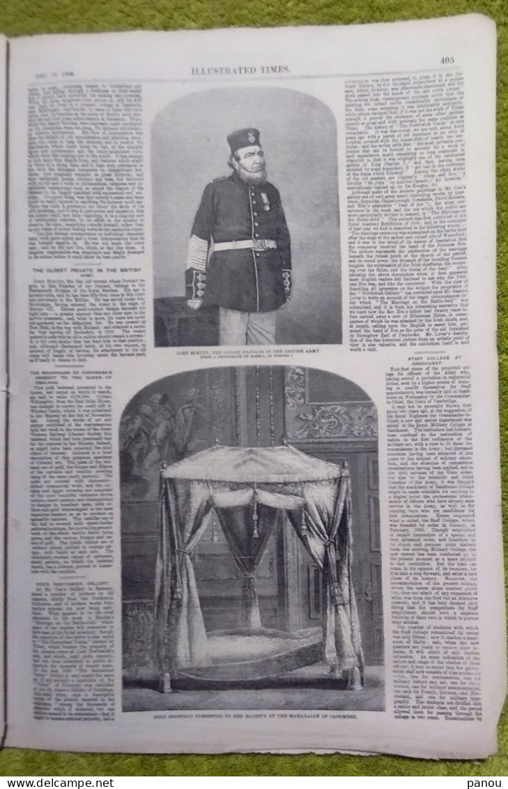 THE ILLUSTRATED TIMES 246. DECEMBER 17, 1859 IMAUM SCHAMYL IMAM SHAMIL CAUCASUS GIBRALTAR NAPOLEON CASHMERE KASHMIR