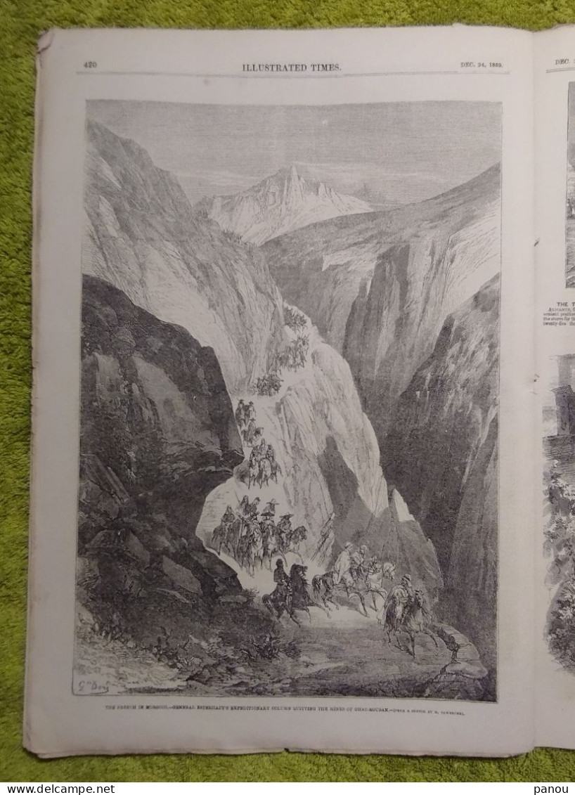 THE ILLUSTRATED TIMES 247. DECEMBER 24, 1859 MOROCCO MAROC ALICANTE  VALLETTA MALTA CHRISTMAS SUPPLEMENT NUMBER - Andere & Zonder Classificatie