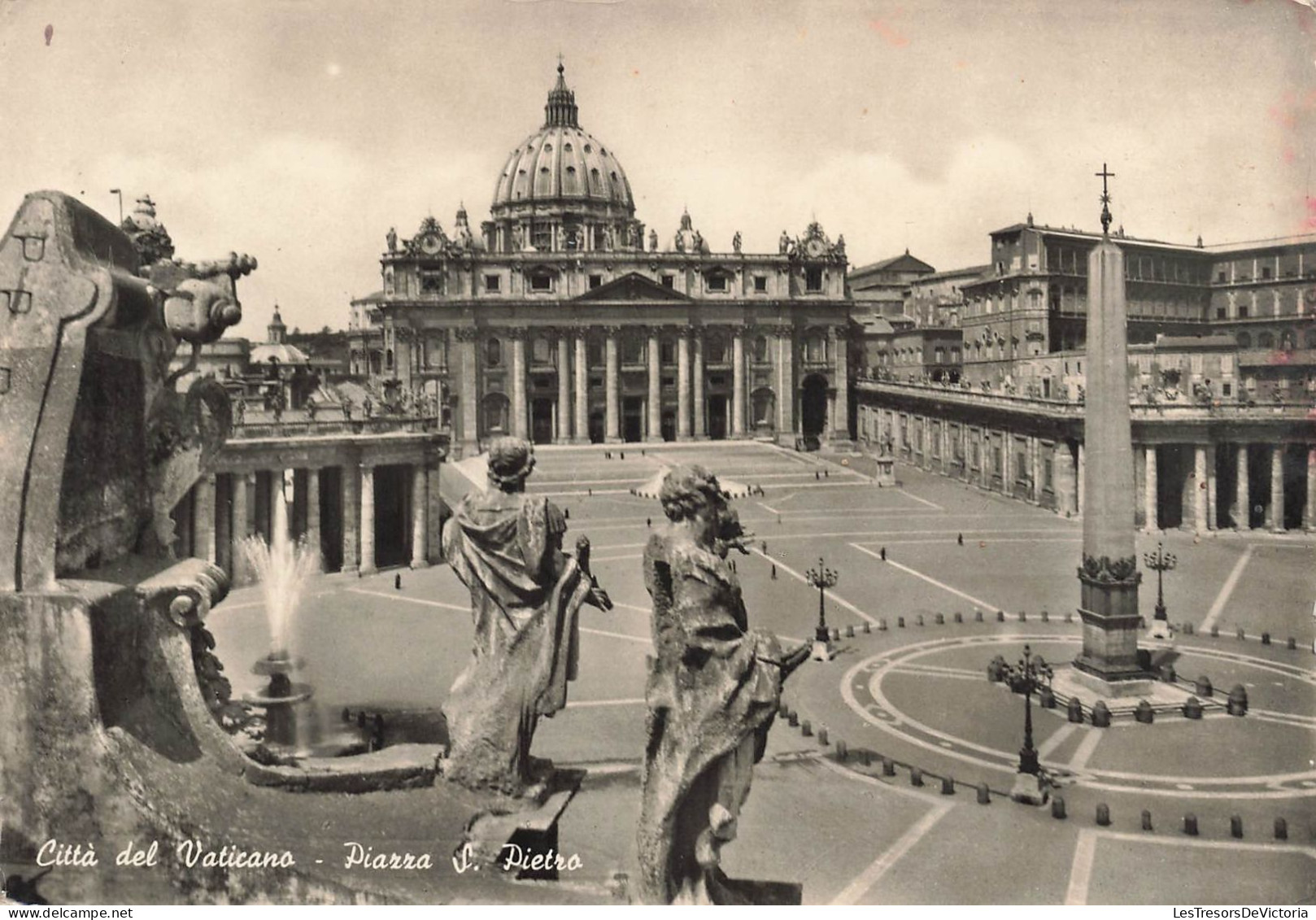 VATICAN - Cité De Vatican - Place De Saint Pierre - Animé - Carte Postale Ancienne - Vatican