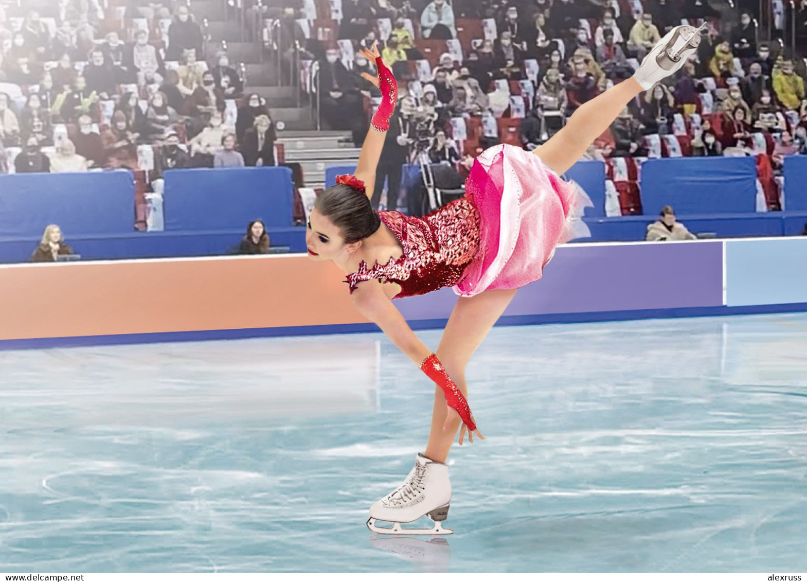 RUSSIA 2023, Postcard, Sports. Figure Skating, Low Issue !! NEW - Figure Skating