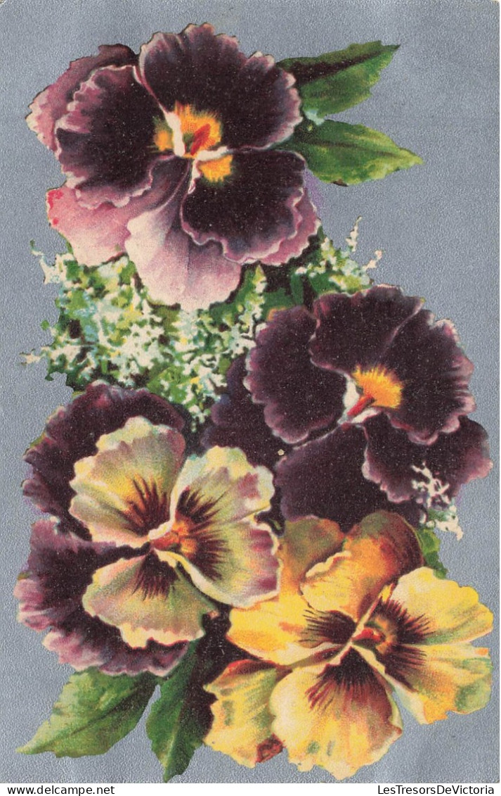 FLEURS PLANTES ARBRES - Fleurs - ¨Pensées - Colorisé - Carte Postale Ancienne - Flowers