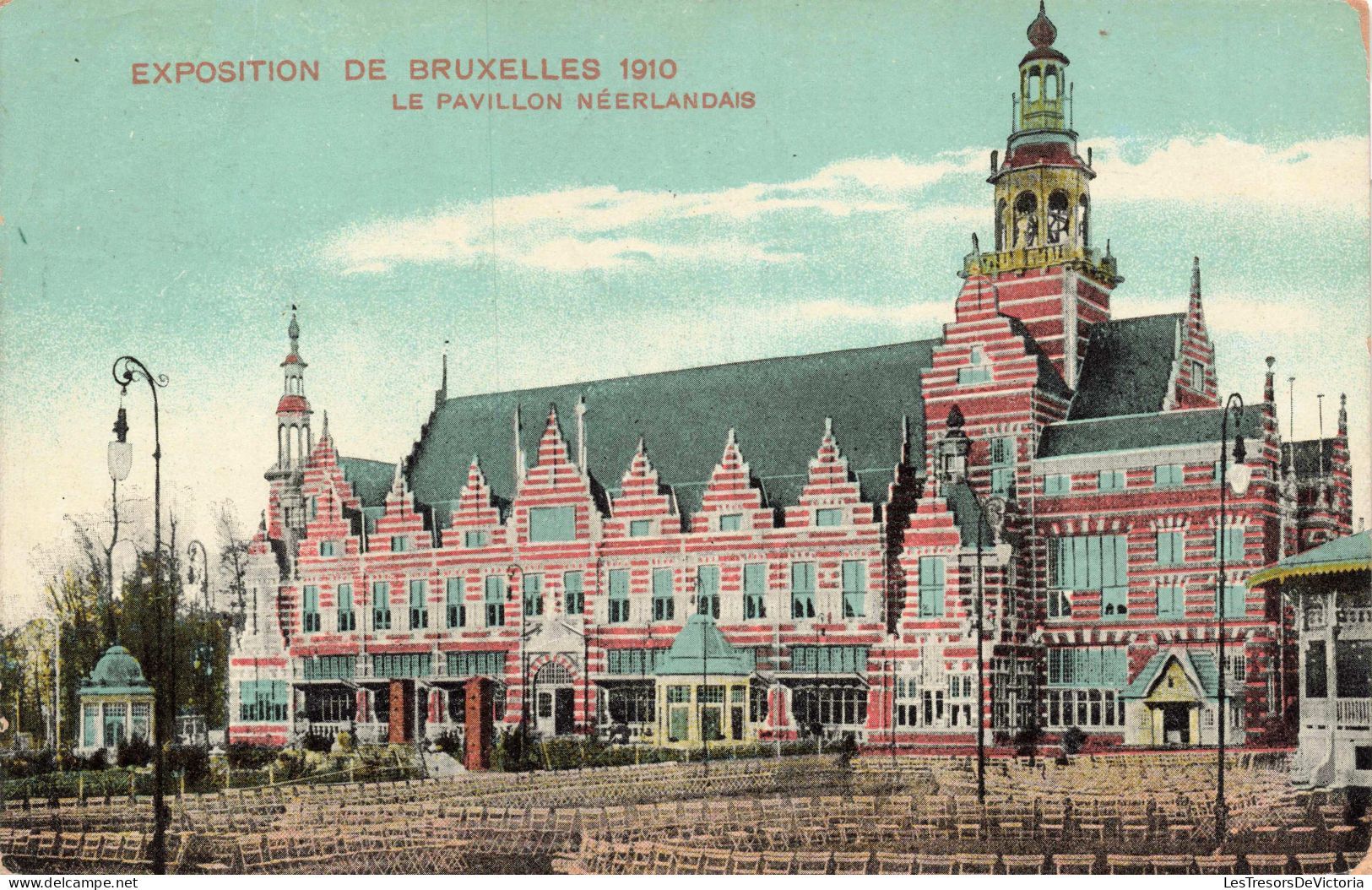 BELGIQUE - Exposition Universelle De Bruxelles 1910 - Pavillon Néerlandais - Colorisé - Carte Postale Ancienne - Universal Exhibitions