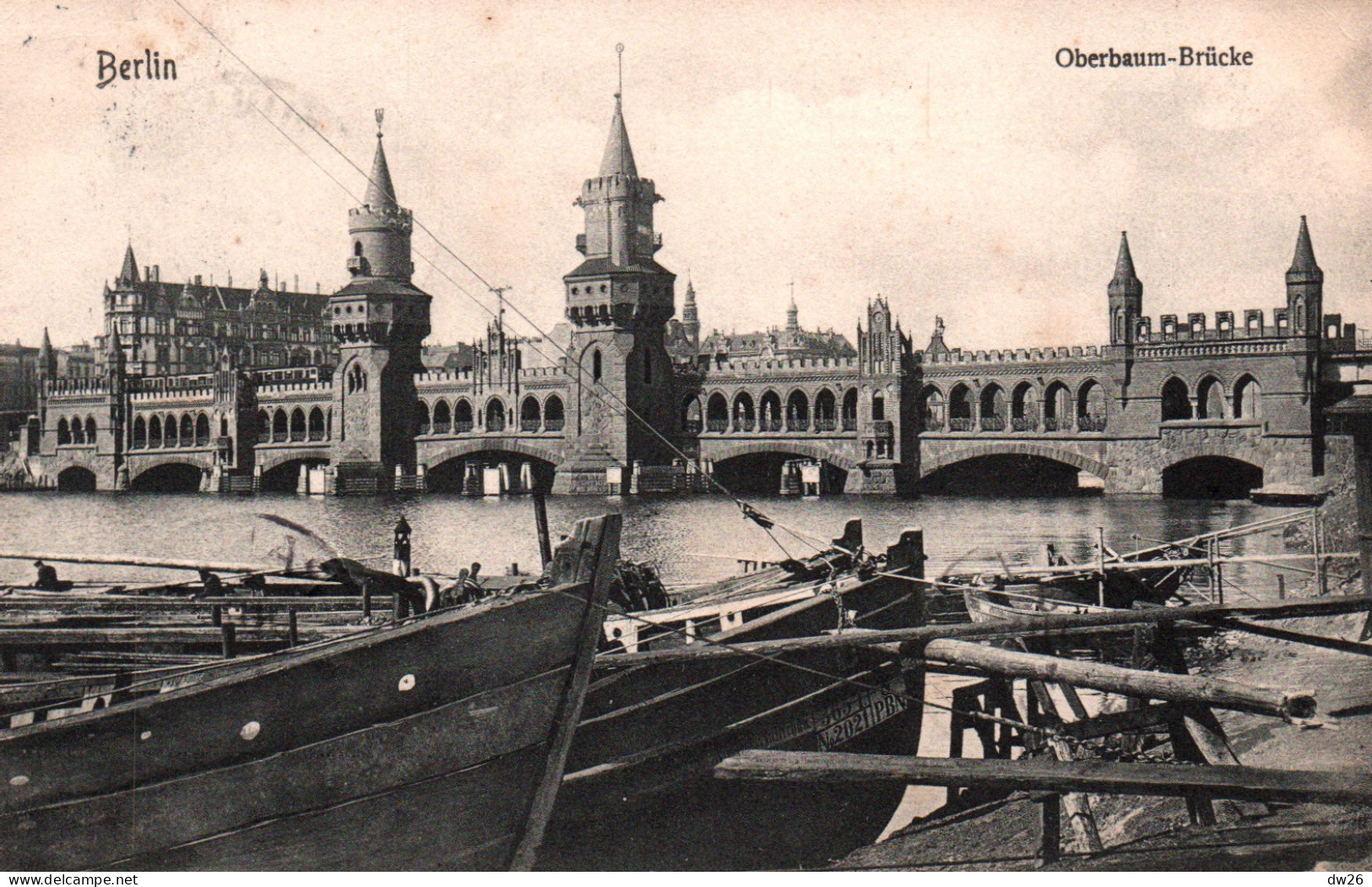 Berlin - Oberbaum Brücke (Oberbaumbrücke, Le Pont De Briques) 1907 - Kreuzberg