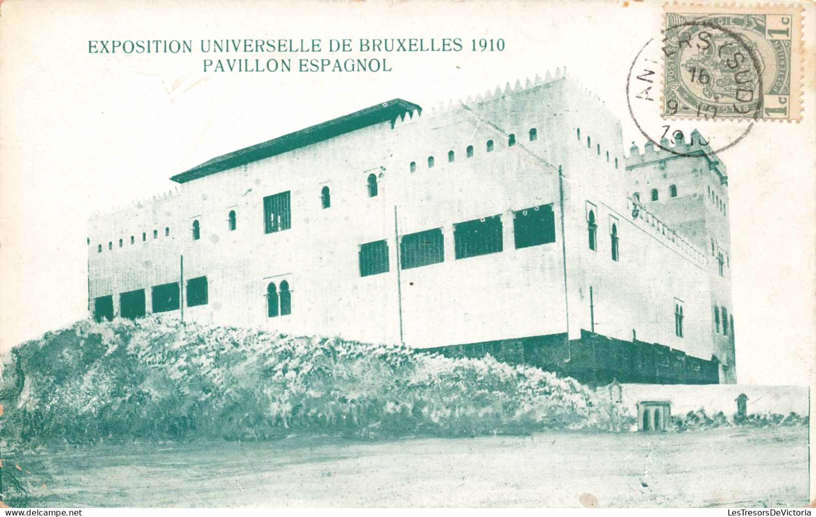 BELGIQUE - Exposition Universelle De Bruxelles 1910 - Pavillon Espagnol - Carte Postale Ancienne - Exposiciones Universales