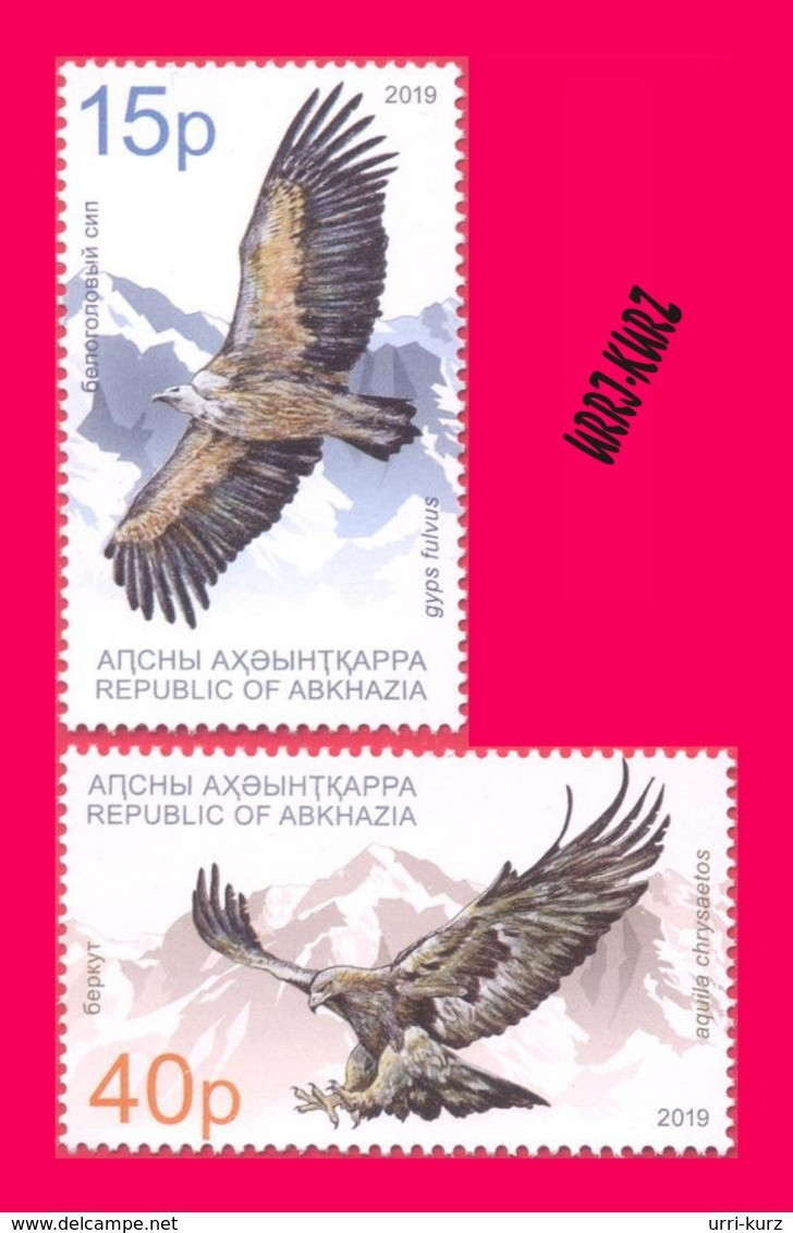 ABKHAZIA 2019 Europa CEPT Theme Fauna Predatory Birds Of Prey Golden Eagle & Bald Vulture 2v MNH - 2019