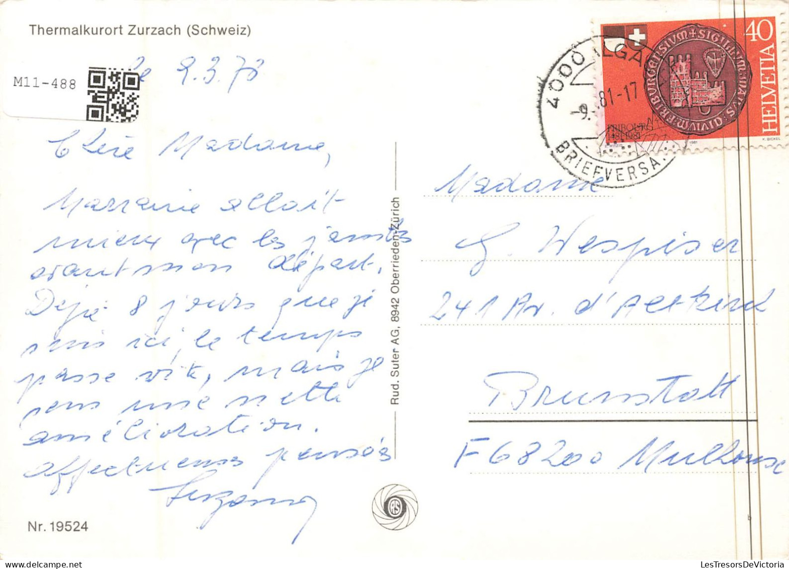 SUISSE - Argovie - Zurzach - Mutlivues - Colorisé - Carte Postale Ancienne - Zurzach