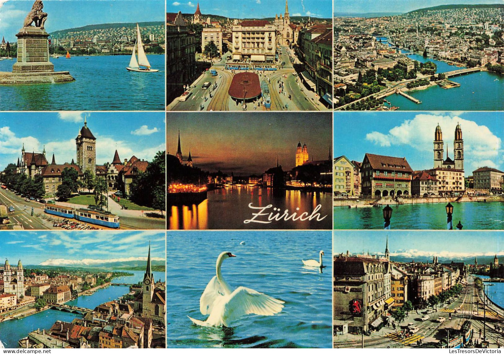 SUISSE - Zurich - Multivues - Colorisé - Carte Postale - Zürich