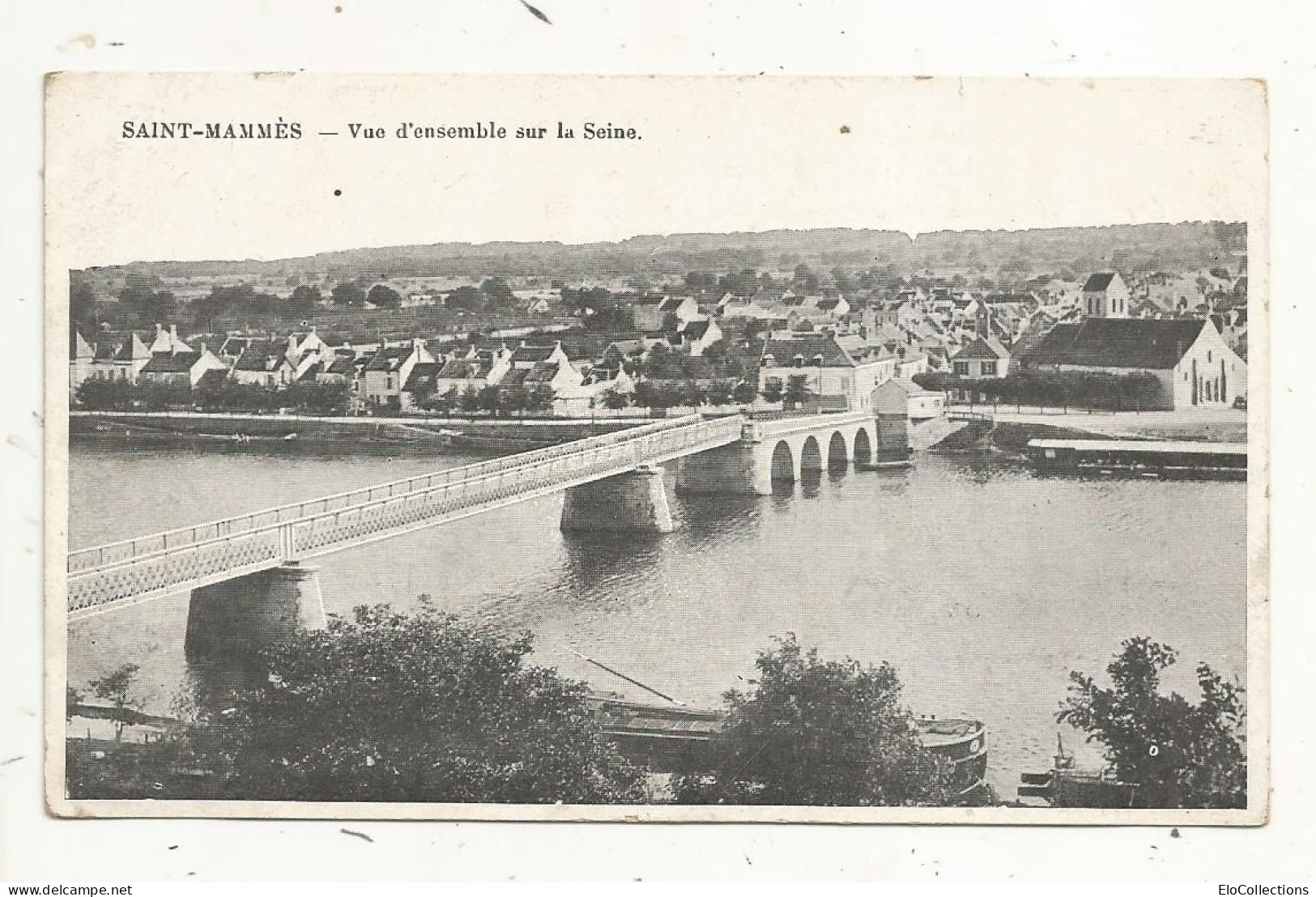 Cp, 77, SAINT MAMMES, Vue D'ensemble Sur La Seine, écrite - Saint Mammes