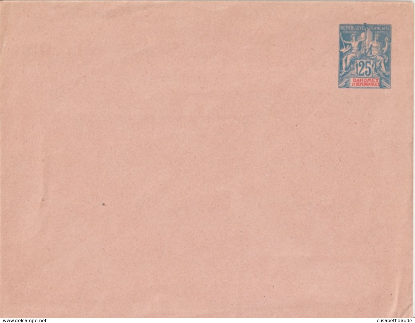 DAHOMEY - ENTIER POSTAL - 1900 - ENVELOPPE AVEC DATE 049 ! RARE -  ACEP N°EN3 - Briefe U. Dokumente