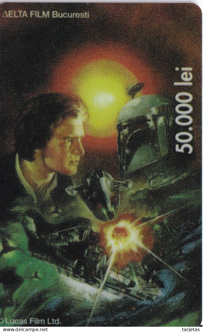 TARJETA DE RUMANIA DE STAR WARS  (GUERRA GALAXIAS) - Film