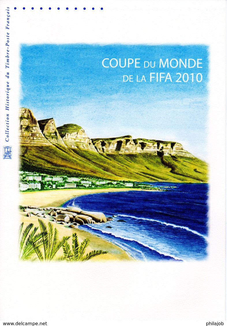 FRANCE 2010 " COUPE DU MONDE DE FOOTBALL EN AFRIQUE DU SUD " Sur Doc Officiel 1°Jour De 4 Pages. N° YT F4481. DPO - Lettres & Documents