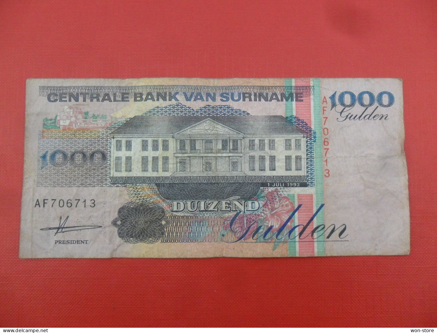 9640 - Suriname 1000 Gulden 1993 - Surinam