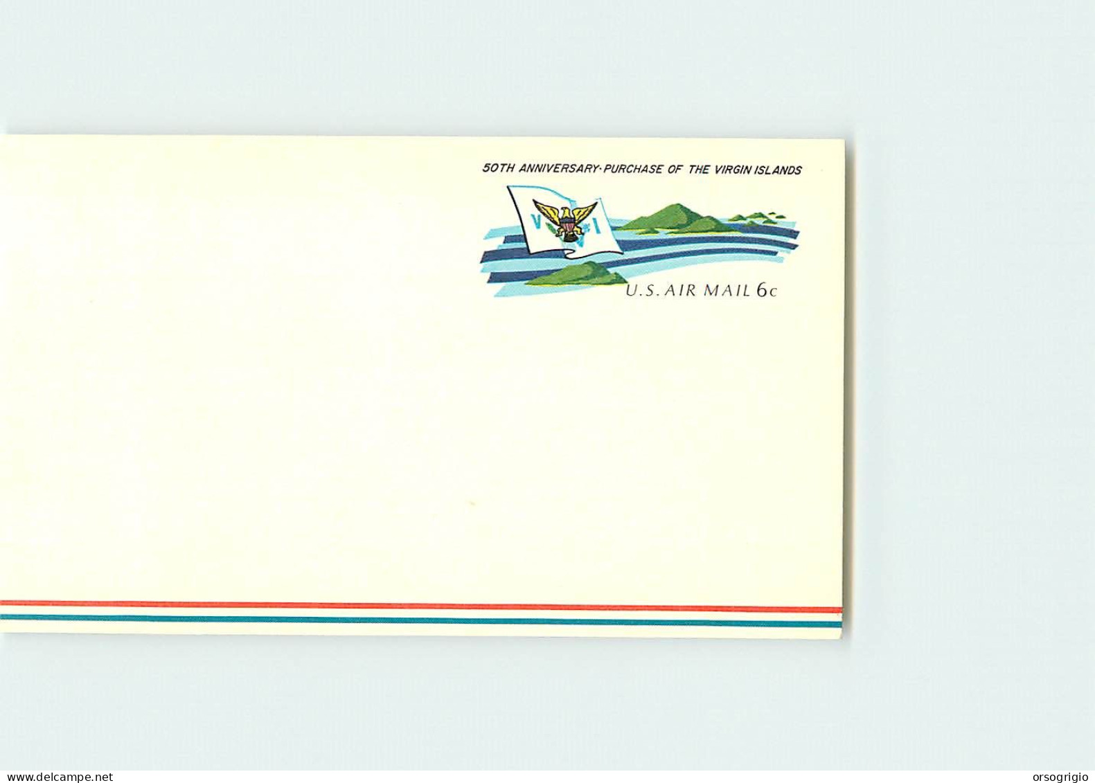 USA - Intero Postale - Stationery - AIR MAIL 6 Cents - VIRGIN ISLANDS - 1961-80