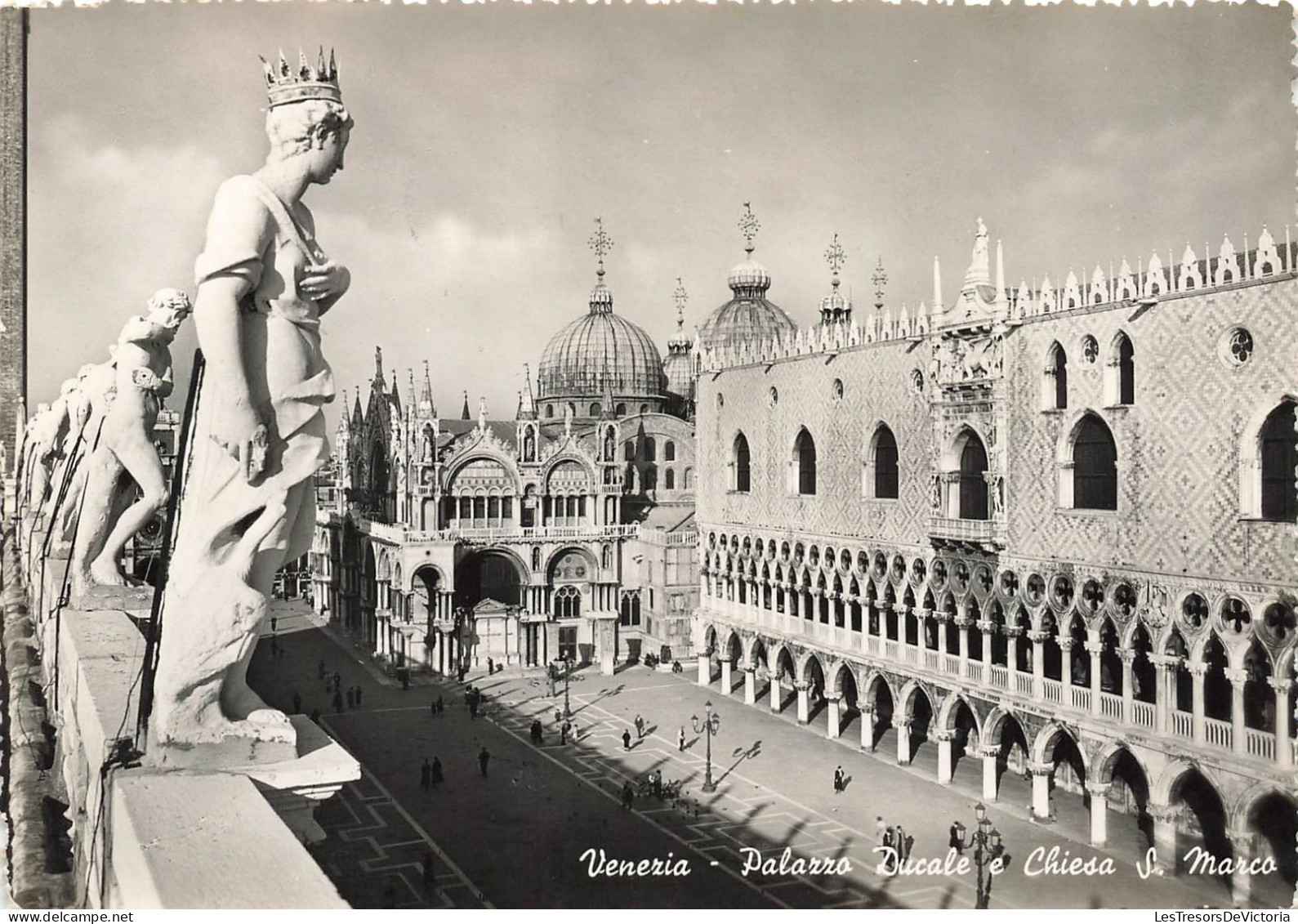 ITALIE - Venezia - Palais Ducal Et église Saint-Marc - Animé - Carte Postale Ancienne - Églises