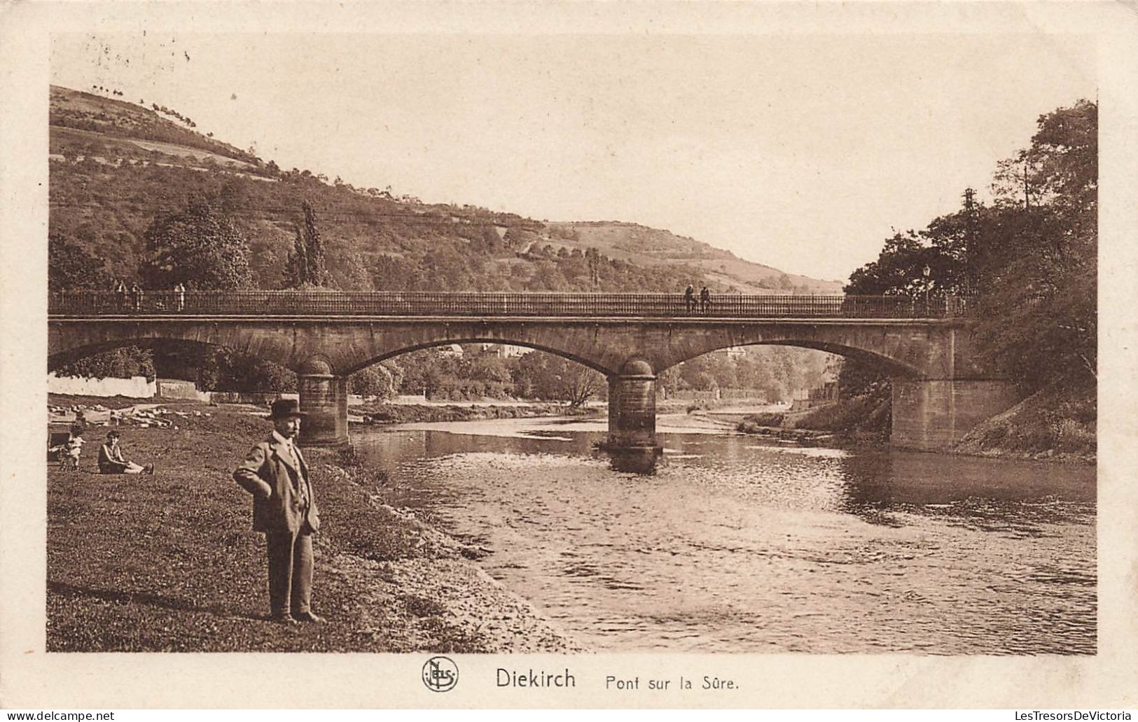 LUXEMBOURG - Diekrich - Pont Sur La Sûre - Carte Postale Ancienne - Diekirch