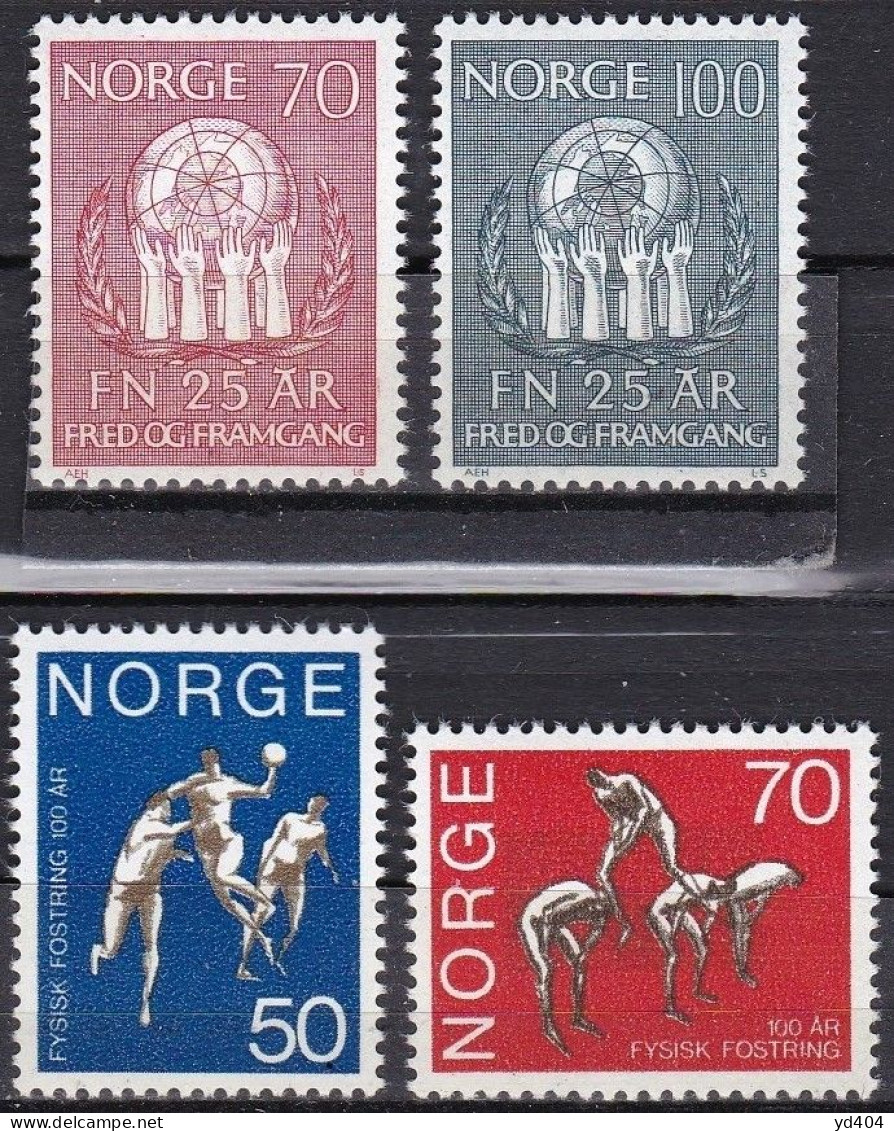 NO229 – NORVEGE - NORWAY – FULL YEAR SET 1970 – SG # 644660 MNH 41 € - Ungebraucht