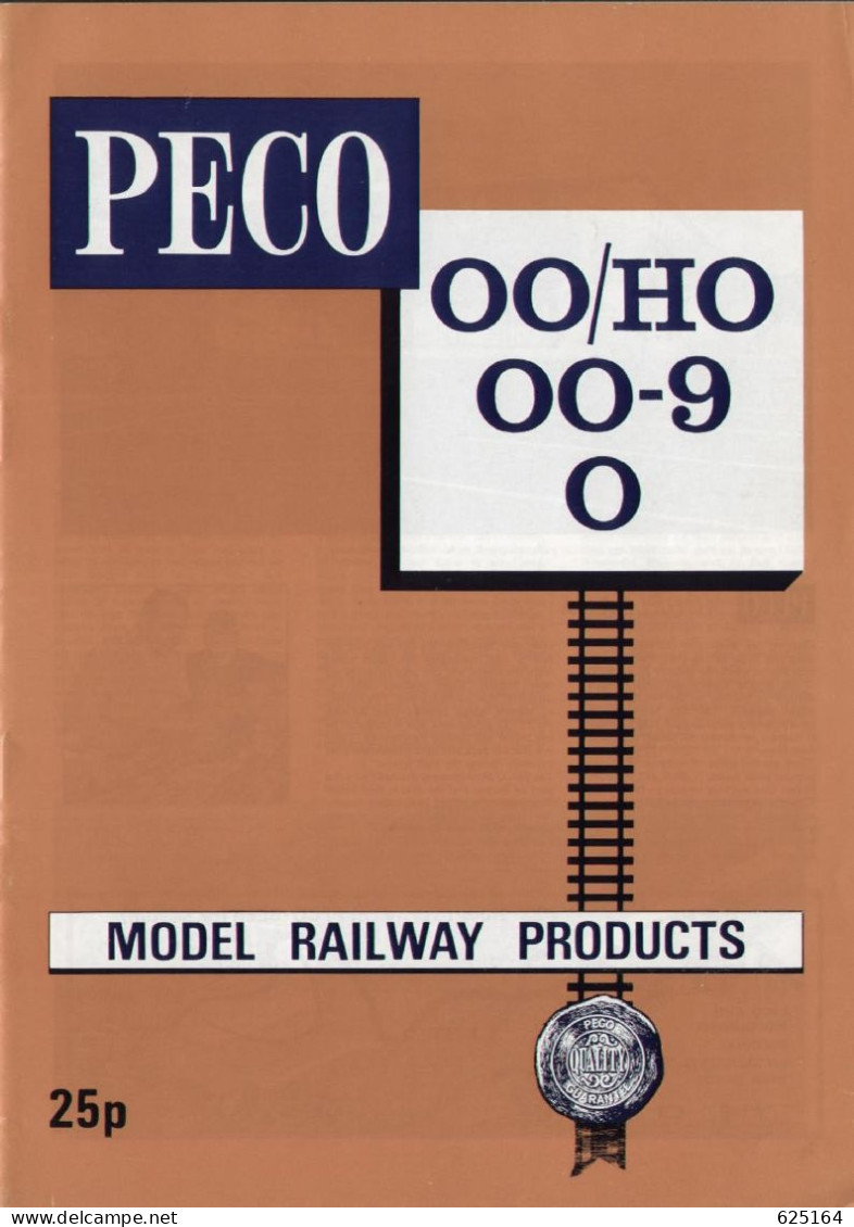 Catalogue PECO 1975 MODEL RAILWAY PRODUCTS 00/H0 00-9 0 Catalogo +prices In Danish Kroner - Inglés