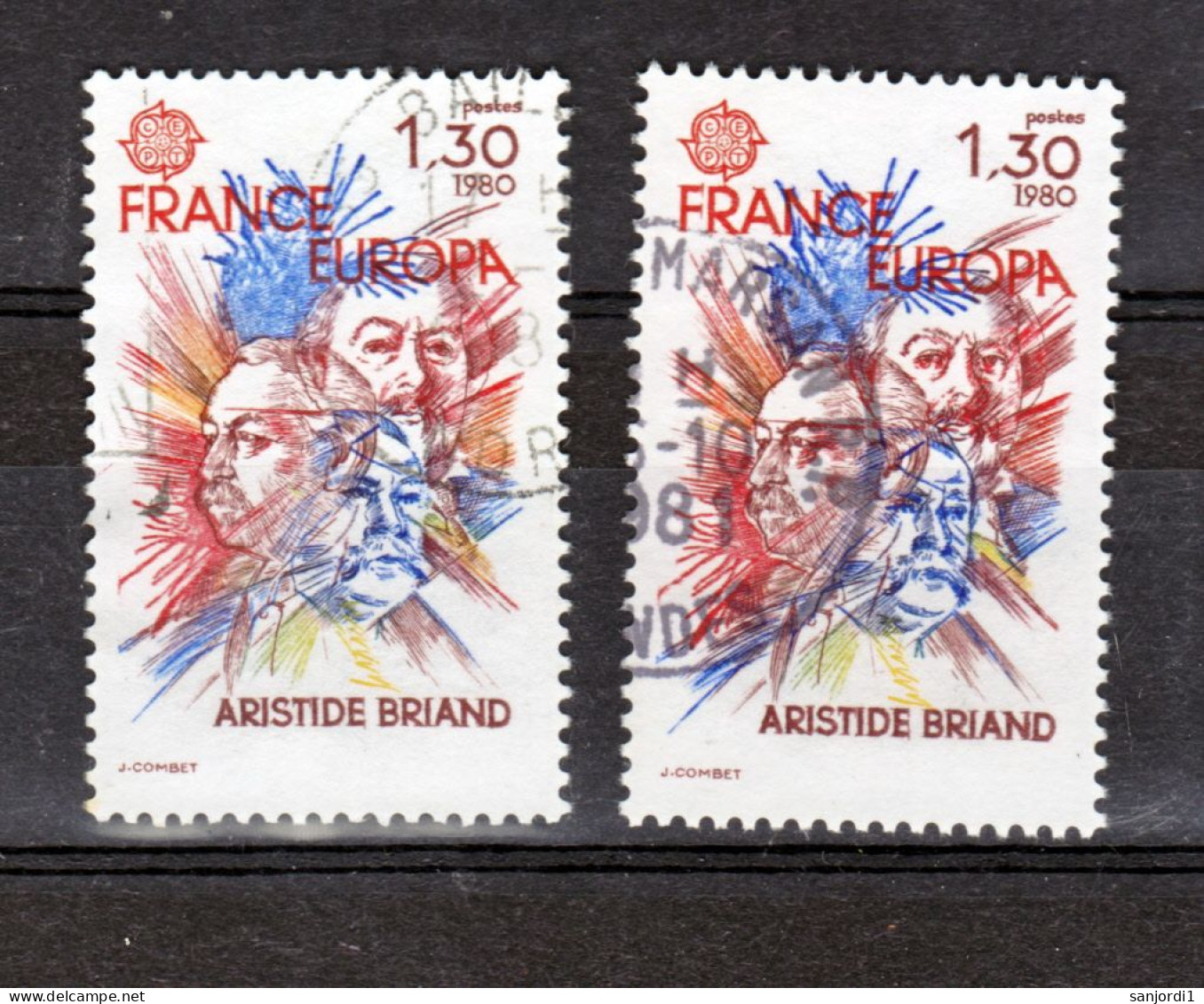 France 2085 Variété Impression Décalée Double Sourcil Et Normal   Oblitéré Used TB - Used Stamps