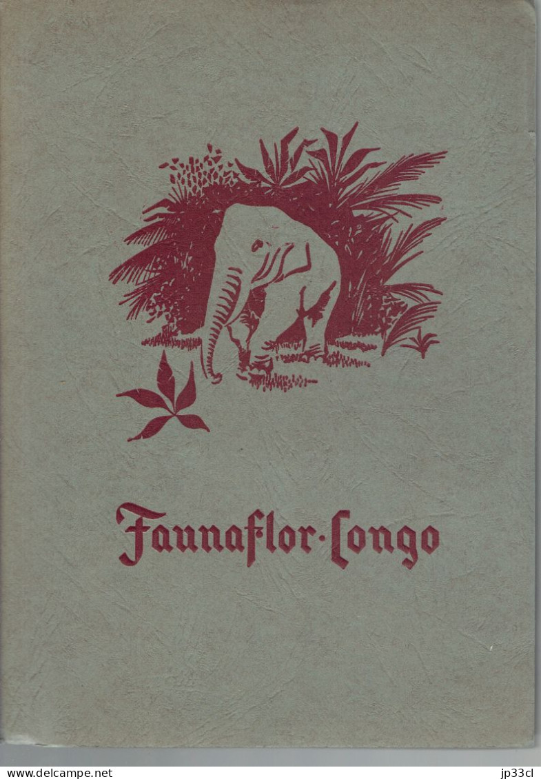 2 Albums Faunaflor Congo (complets, Avec Toutes Les Images Et Une Grande Carte Du Congo) 1956/58 - Côte D'Or