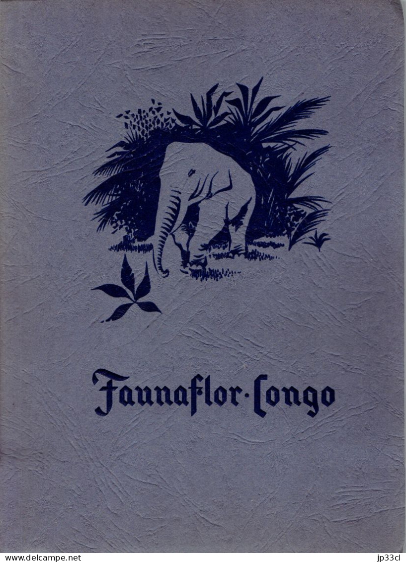 2 Albums Faunaflor Congo (complets, Avec Toutes Les Images Et Une Grande Carte Du Congo) 1956/58 - Côte D'Or