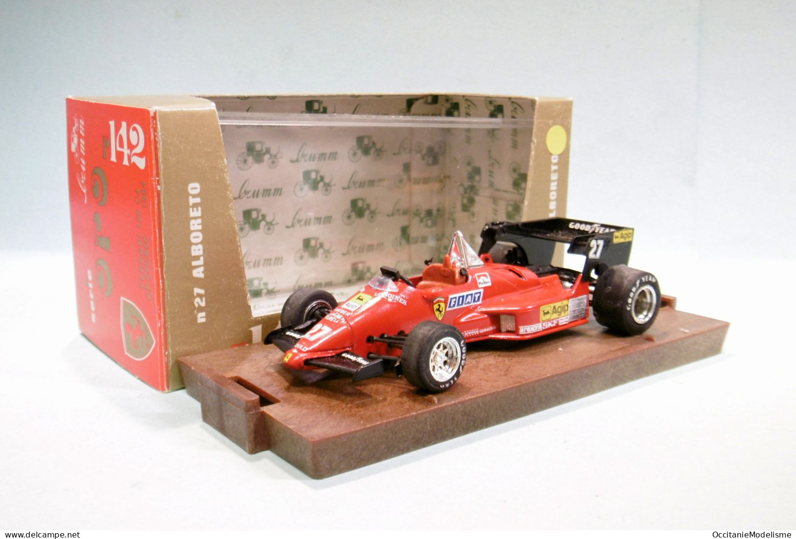 Brumm - Ferrari 126 C4 F1 HP 650-850 1984 N°27 Alboreto Réf. R142 1/43 - Brumm