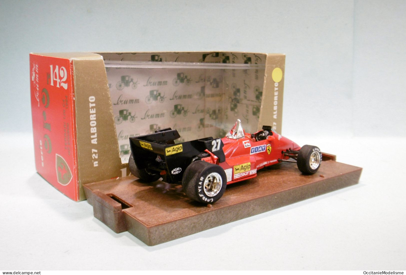 Brumm - Ferrari 126 C4 F1 HP 650-850 1984 N°27 Alboreto Réf. R142 1/43 - Brumm