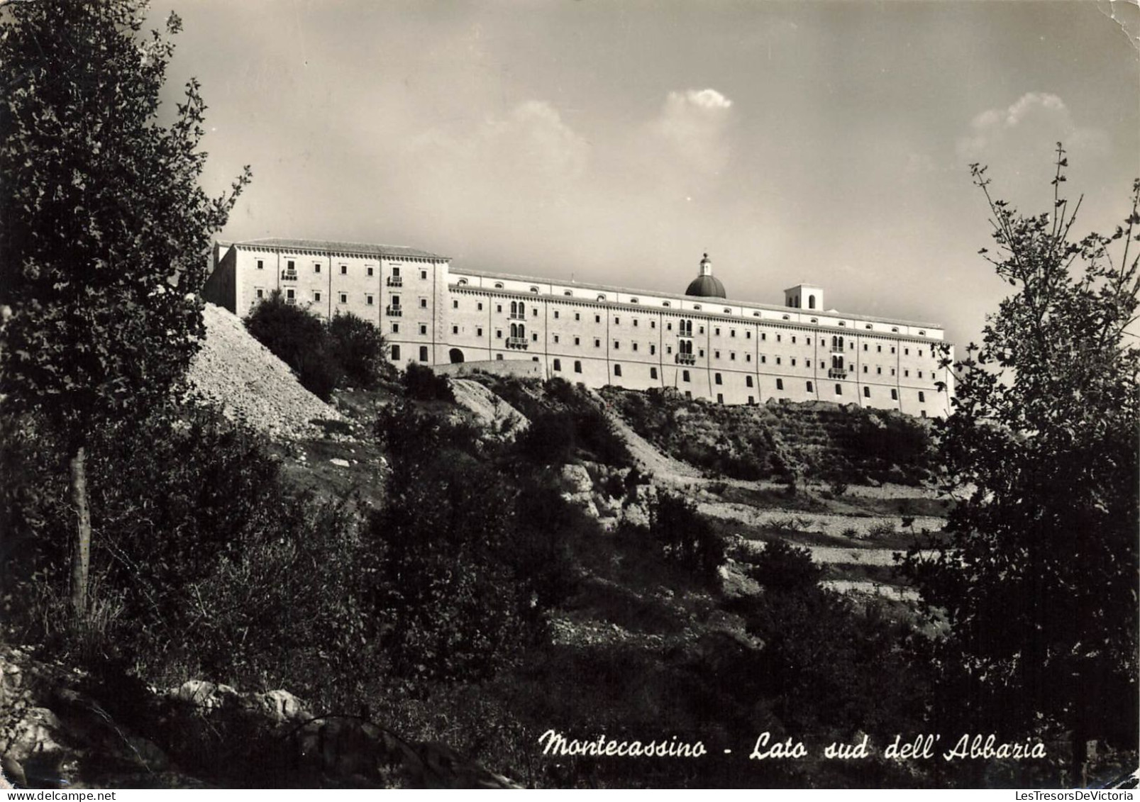 ITALIE - Montecassino - Côté Sud De L'Abbaye - Carte Postale Ancienne - Frosinone