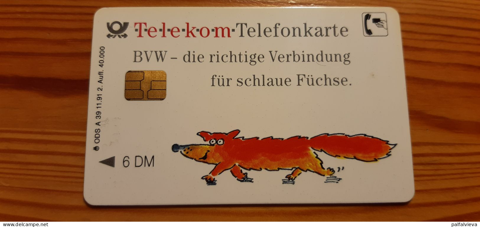 Phonecard Germany A 39 11.91. 2. Aufl. BVW 40.000 Ex. - A + AD-Reeks :  Advertenties Van D. Telekom AG