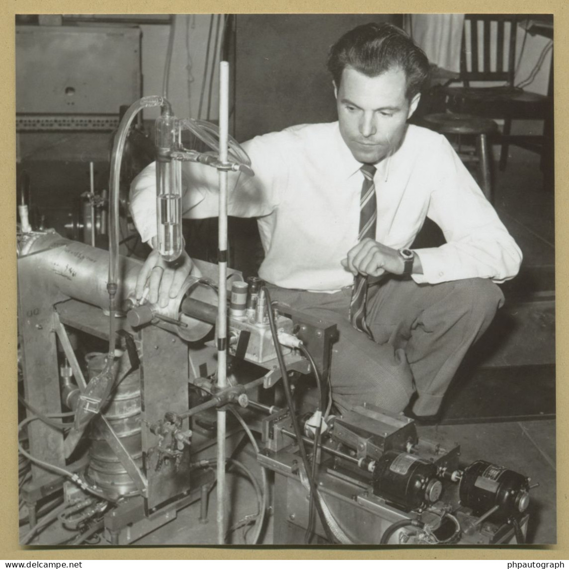 Rudolf Mossbauer (1929-2011) - Physicist - Signed Card + Photo - Nobel Prize - Inventors & Scientists