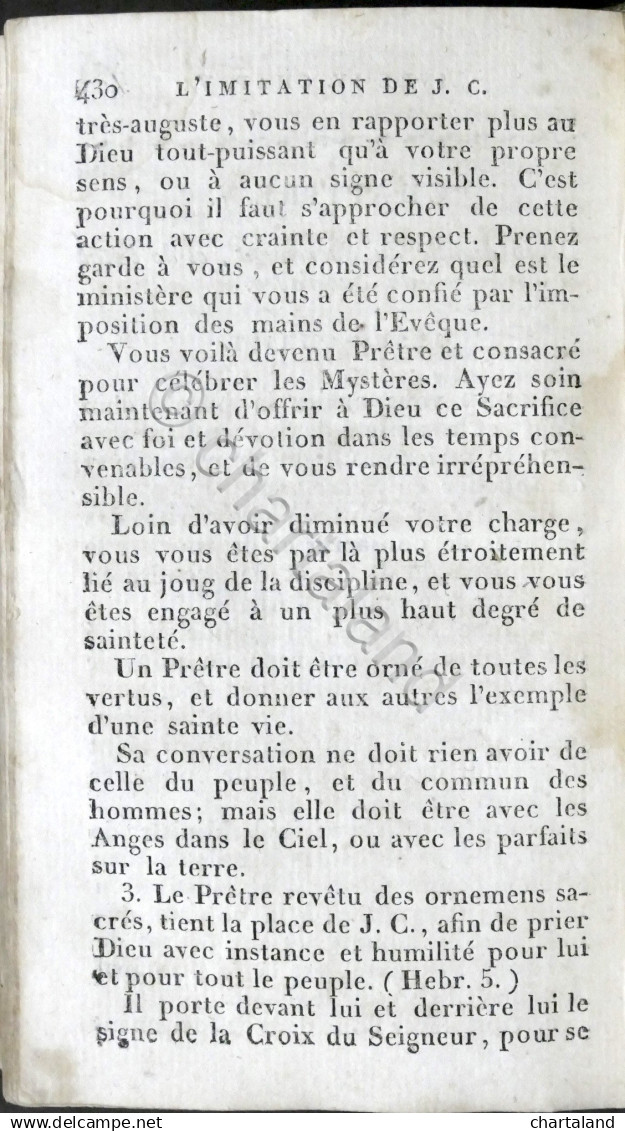 R.P. De Gonnelieu - L'imitation De Jesus-Christ - Ed. 1810 - Altri & Non Classificati