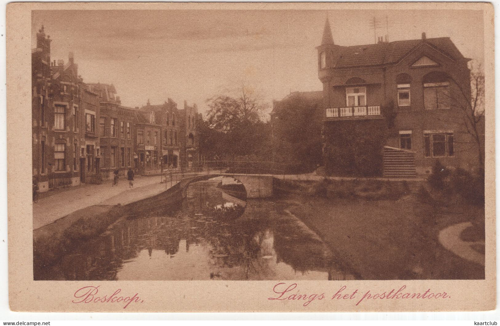 Boskoop - Langs Het Postkantoor - (Zuid-Holland, Nederland) - Uitg. Nauta, Velsen - A1576 - Boskoop