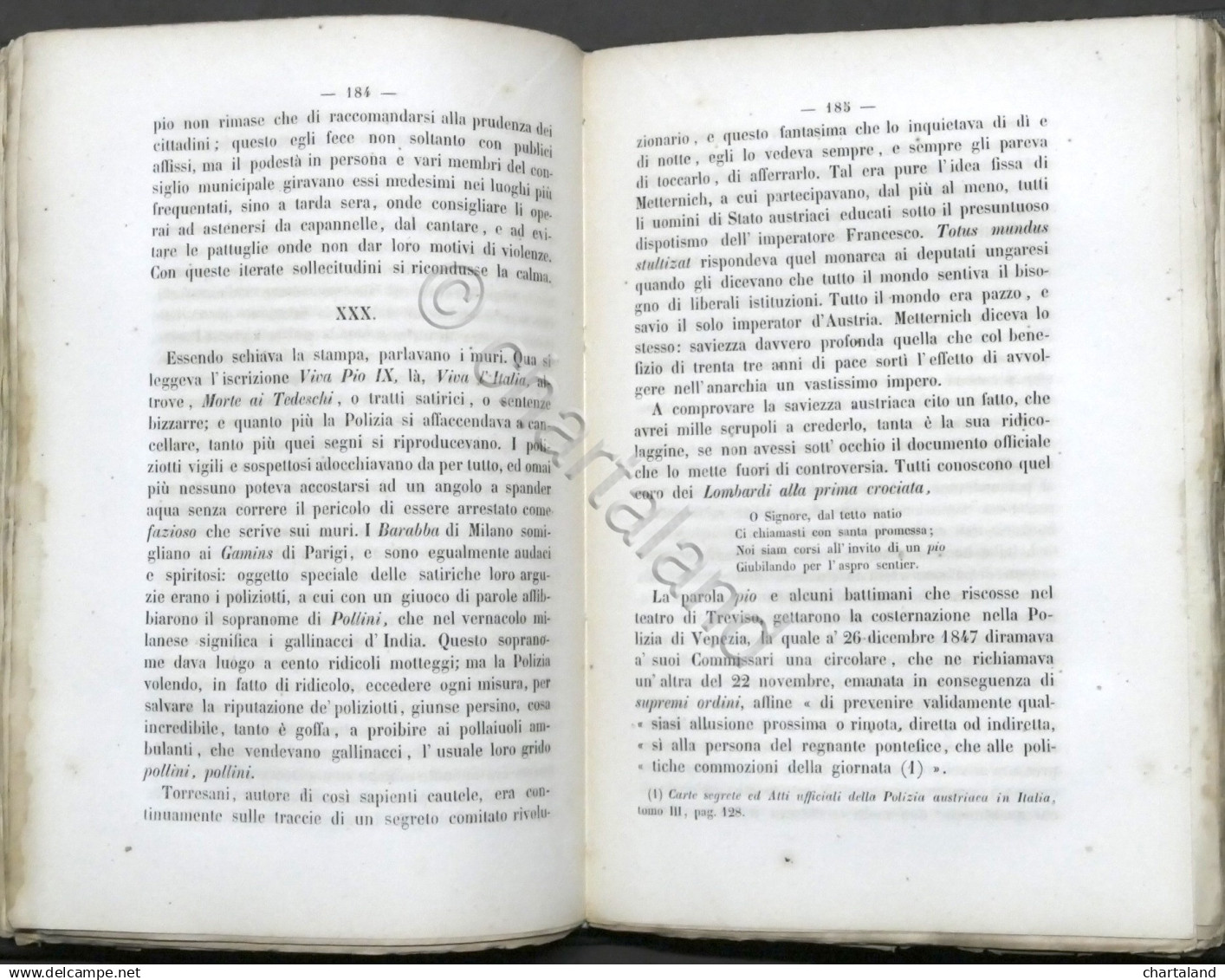 A. Bianchi-Giovini - L'Austria In Italia E Le Sue Confische - 1^ Ed. 1853 - Altri & Non Classificati