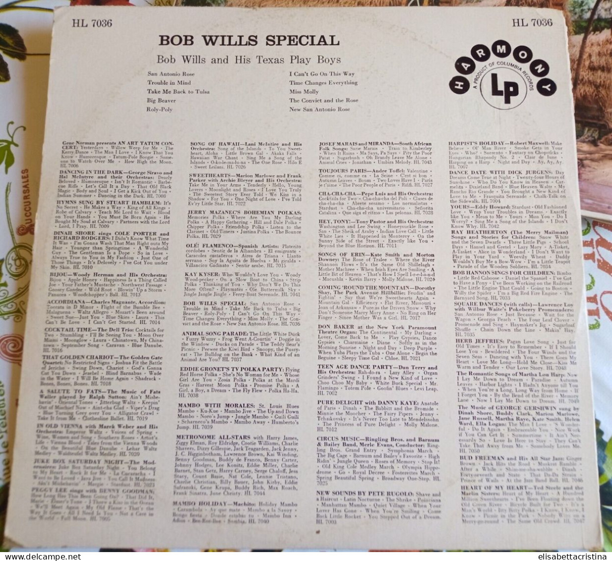 Lp 33 Giri "Bob Wills Special " 1957 - Country & Folk