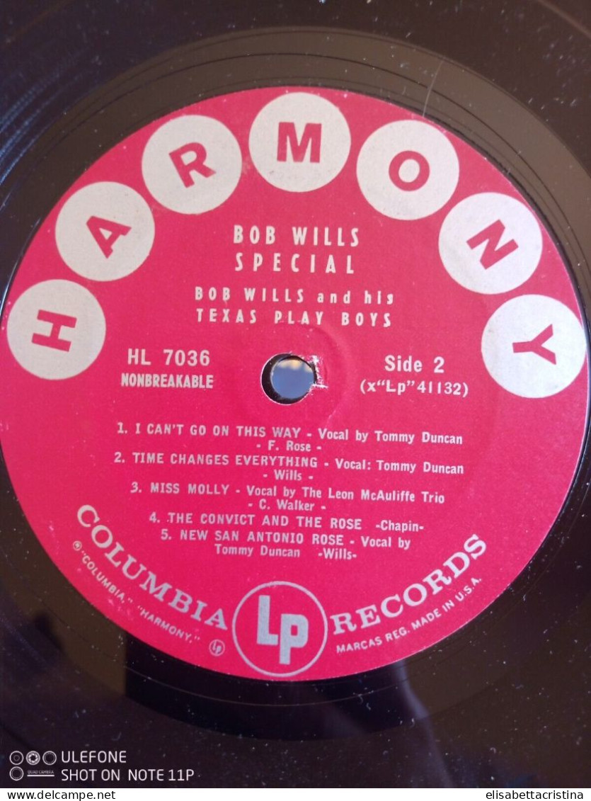 Lp 33 Giri "Bob Wills Special " 1957