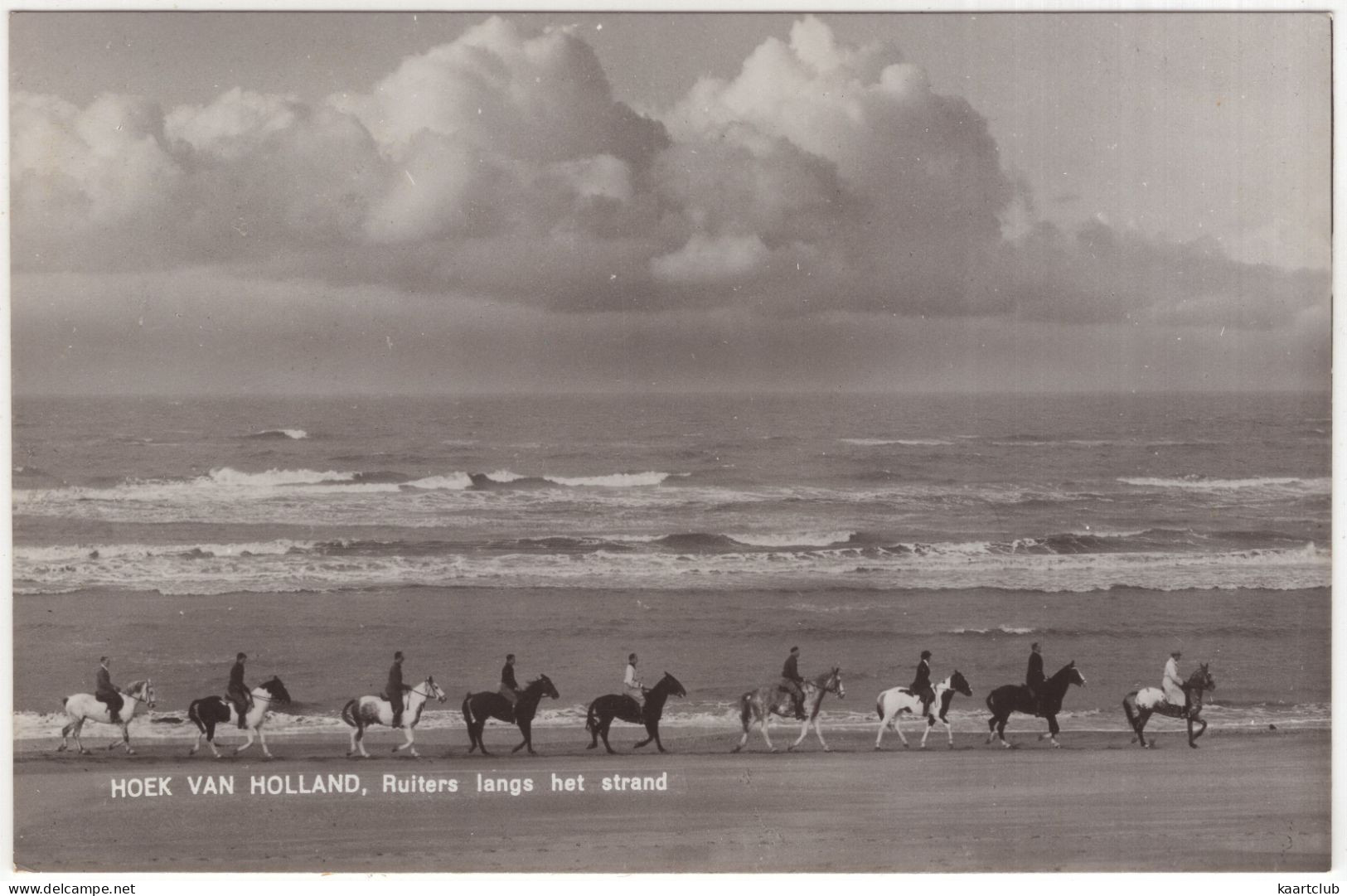 Hoek Van Holland, Ruiters Langs Het Strand - (Zuid-Holland, Nederland) - 1964 - Paarden - Hoek Van Holland