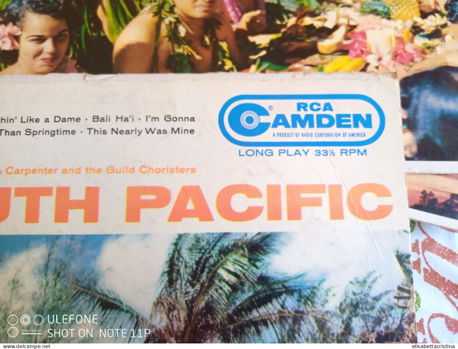 Lp 33 Giri "South Pacific" 1958 - Filmmusik
