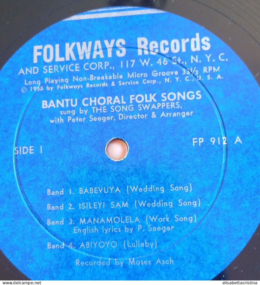 Lp 33 Giri "Bantu" 1955 - Country En Folk
