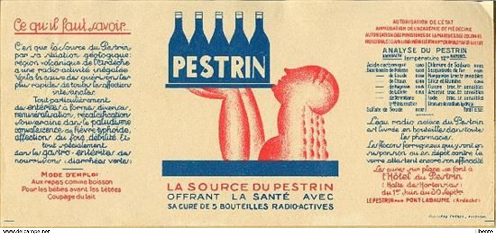 Pestrin Source Radio-Active Pont Labaume Ardèche (Photo) - Objects