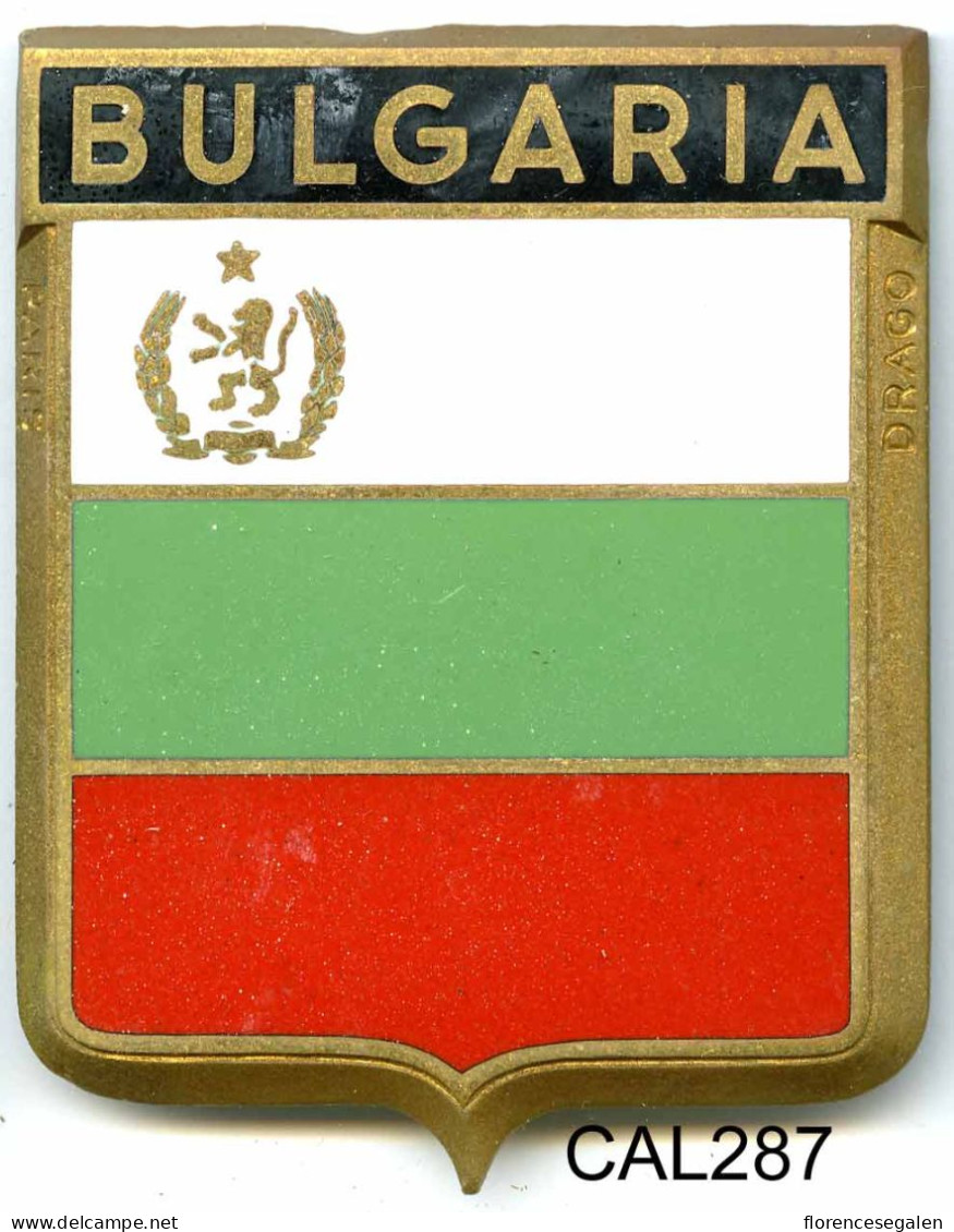 CAL287 - PLAQUE CALANDRE AUTO - BULGARIA - Plaques émaillées (après 1960)