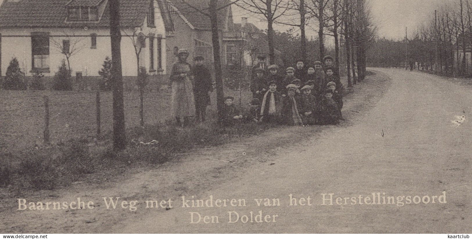 Baarnsche Weg Met Kinderen Van Het Herstellingsoord Den Dolder - (Utrecht, Nederland) - Uitg.: A. Benning, Soestdijk - Zeist