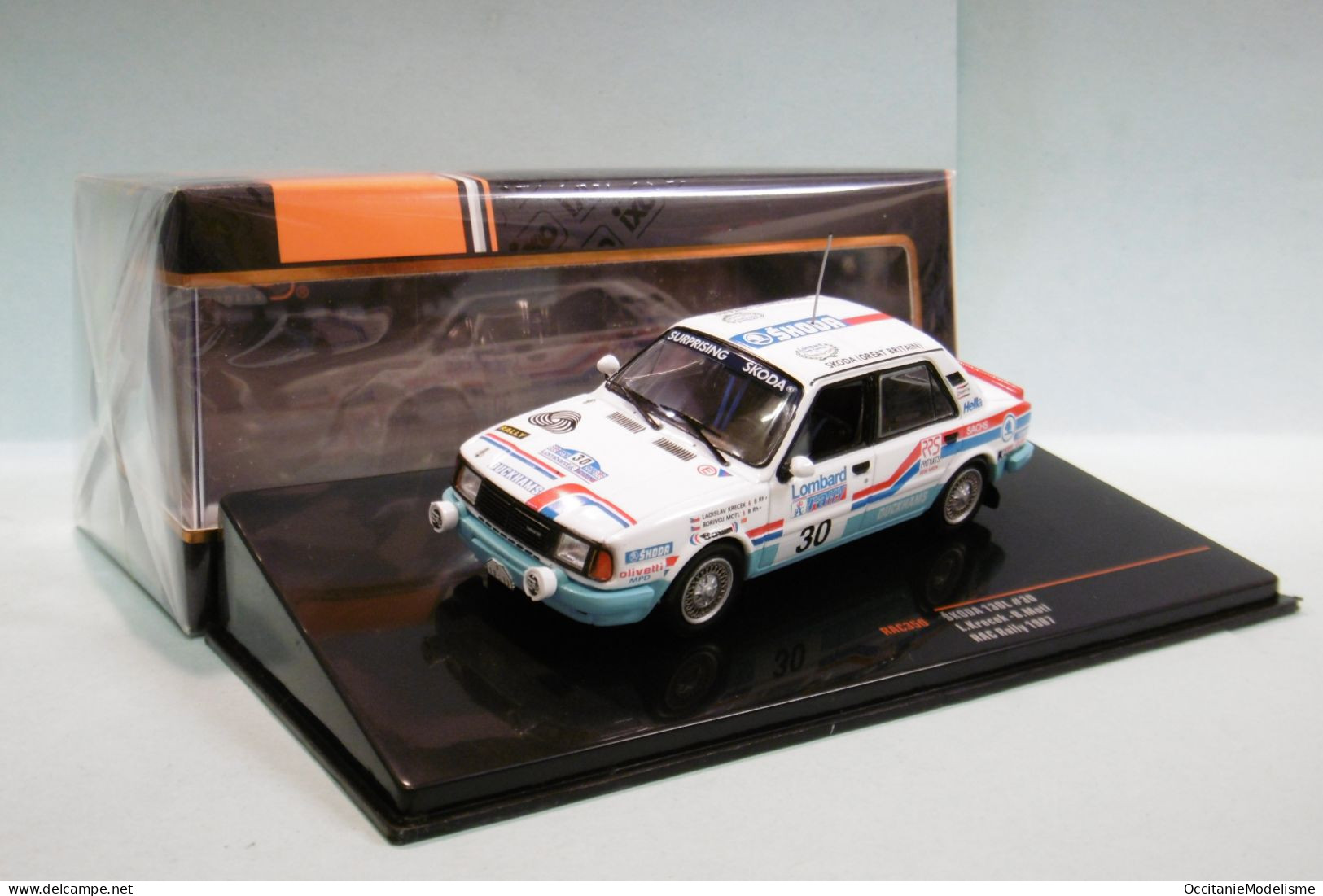 Ixo - SKODA 130L #30 RAC Rally 1987 Krecek - Moti Réf. RAC350 NBO Neuf 1/43 - Ixo