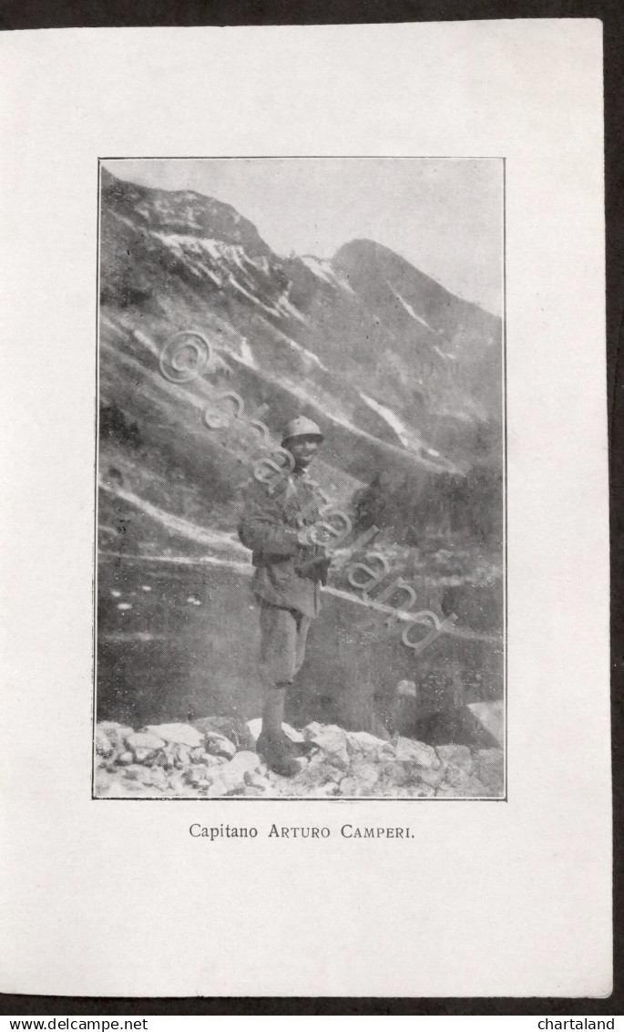 WWI - C.A.I. Sezione Monviso - In Memoria Del Capitano Arturo Camperi - 1916 - Altri & Non Classificati