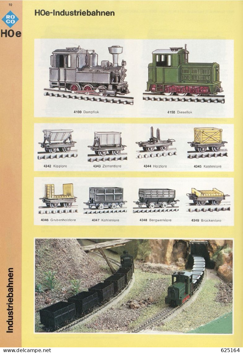 Catalogue ROCO INTERNATIONAL 1975 Katalog Spur HO, HOe, N, O +prices In Danish Kronen - German
