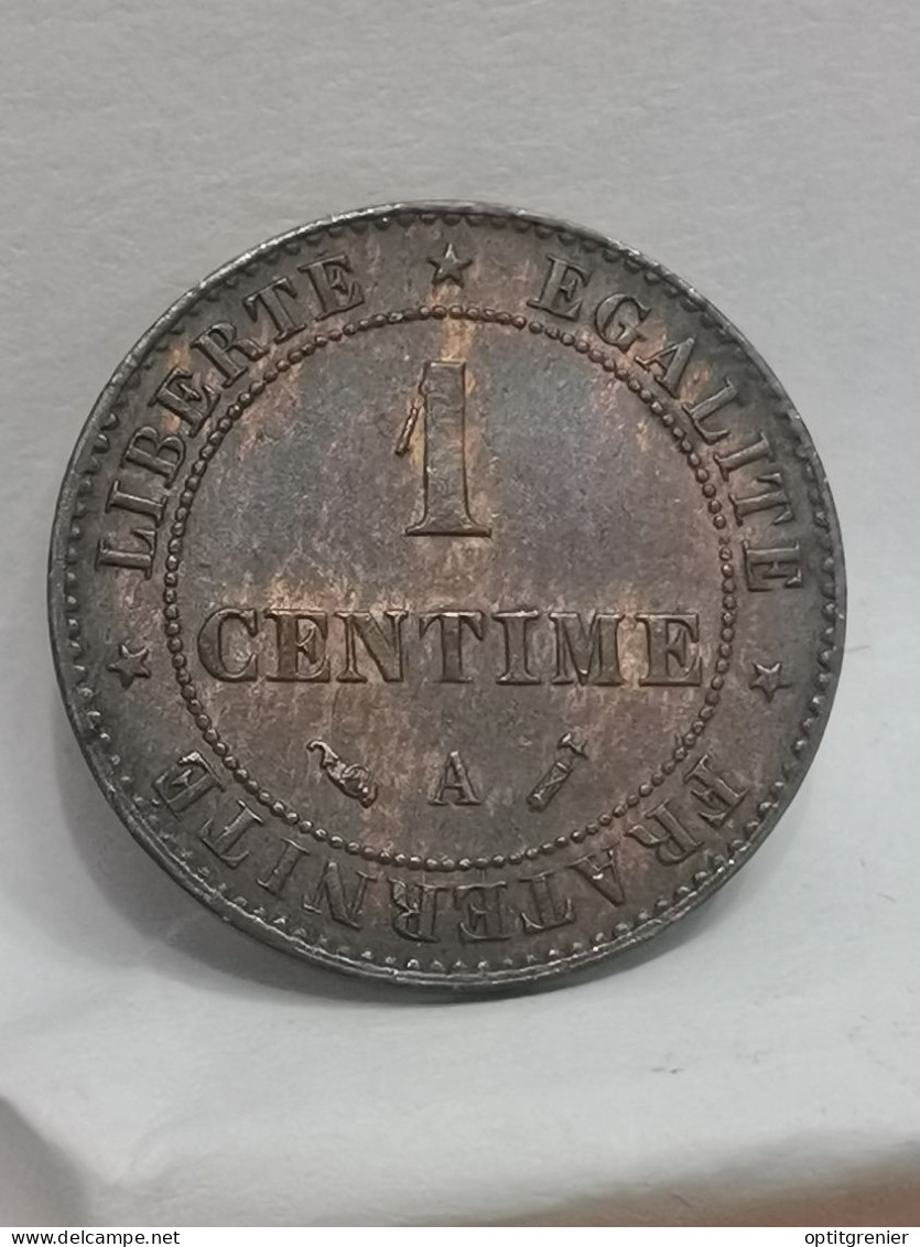 1 CENTIME CERES 1892 A PARIS FRANCE / 800000 EX. - 1 Centime