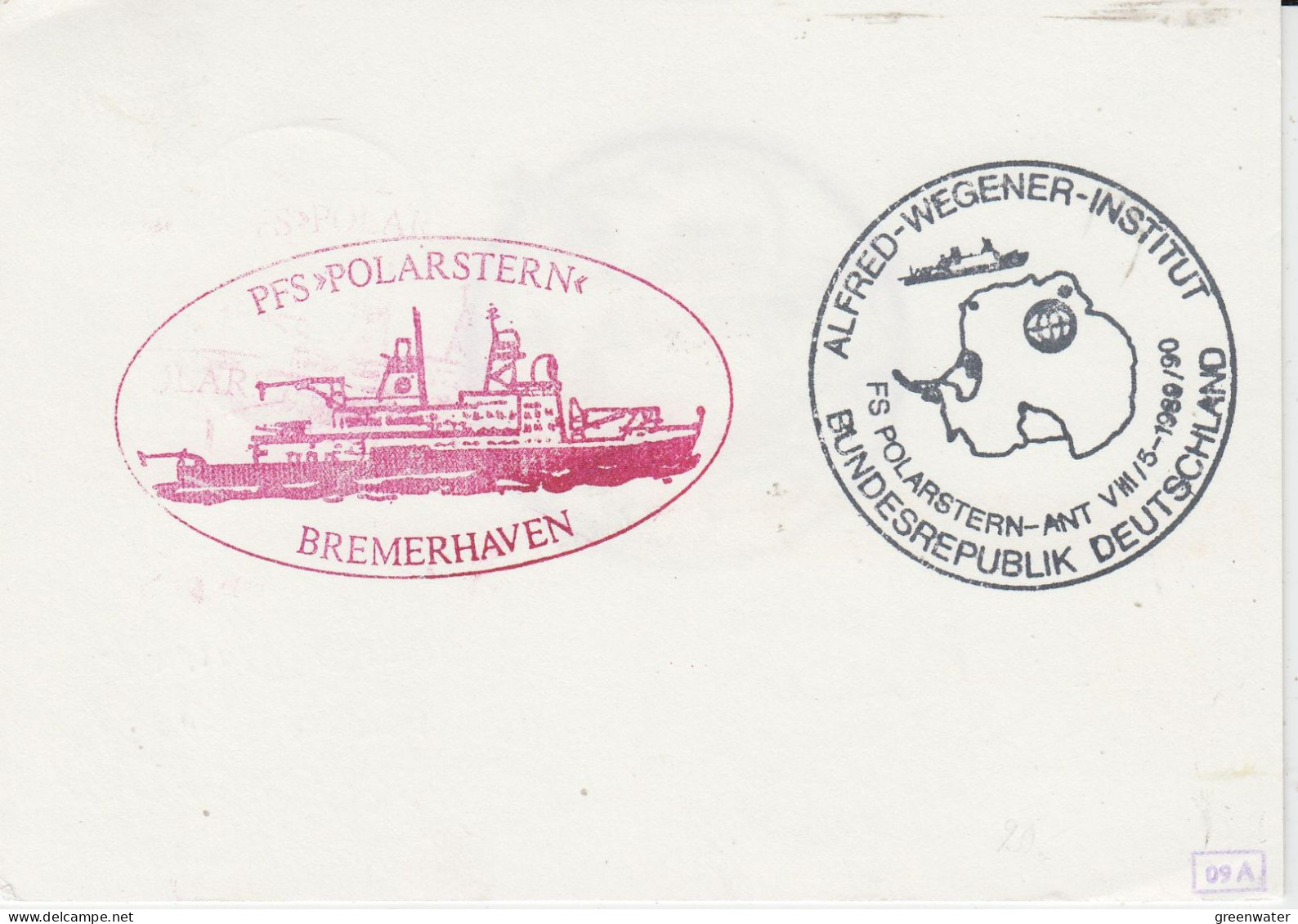 Germany Heli Flight From Polarstern To Filchner 4.1.1990 (SZ155A) - Vols Polaires