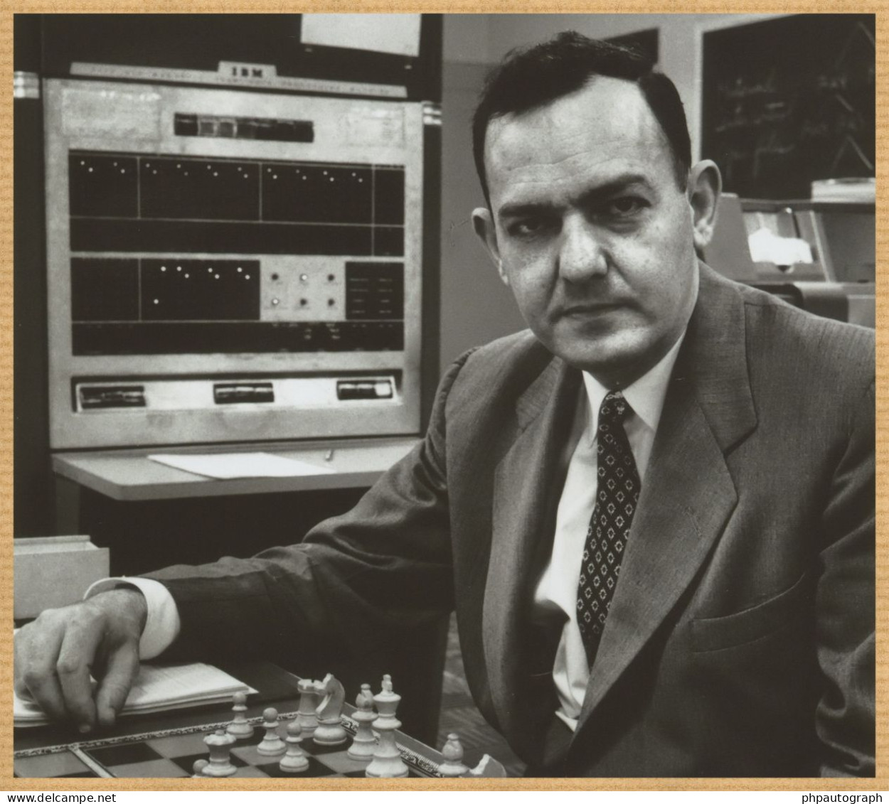 Herbert A. Simon (1916-2001) - Political Scientist - Signed Card + Photo - Nobel - Inventors & Scientists
