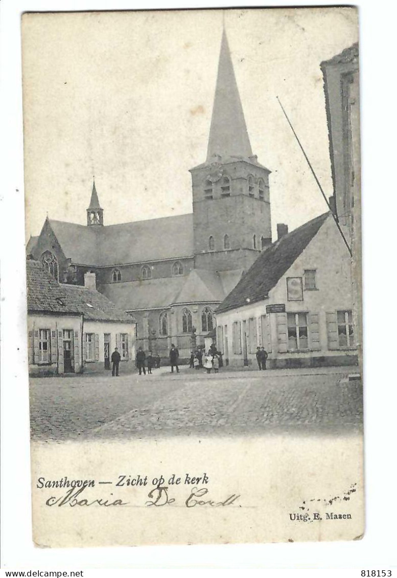 Zandhoven Santhoven  -  Zicht Op De Kerk  1905 - Zandhoven