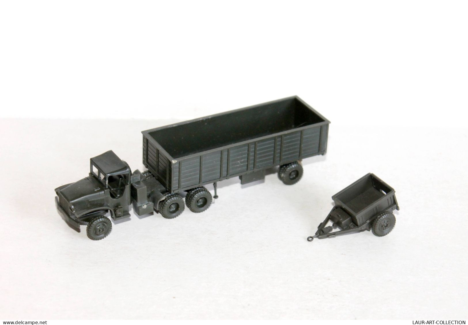 ROCO MINITANKS HO CAMION MILITAIRE TOMBEREAU TRANSPORT + Z-287 REMORQUE MUNITION - MODELE REDUIT MILITAIRE (1712.30) - Scale 1:87