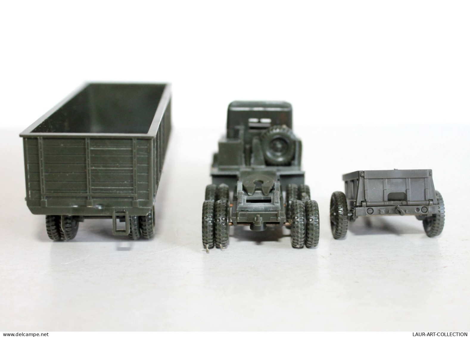 ROCO MINITANKS HO CAMION MILITAIRE TOMBEREAU TRANSPORT + Z-287 REMORQUE MUNITION - MODELE REDUIT MILITAIRE (1712.30) - Schaal 1:87