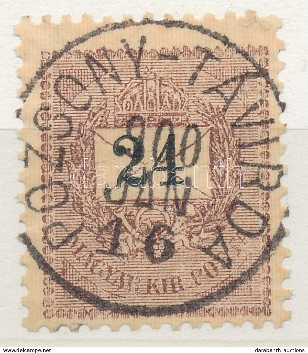 O 1899 Feketeszámú Krajcáros 24kr "POZSONY-TÁVIRDA" 1900 évi Bélyegzéssel (20.000) - Other & Unclassified